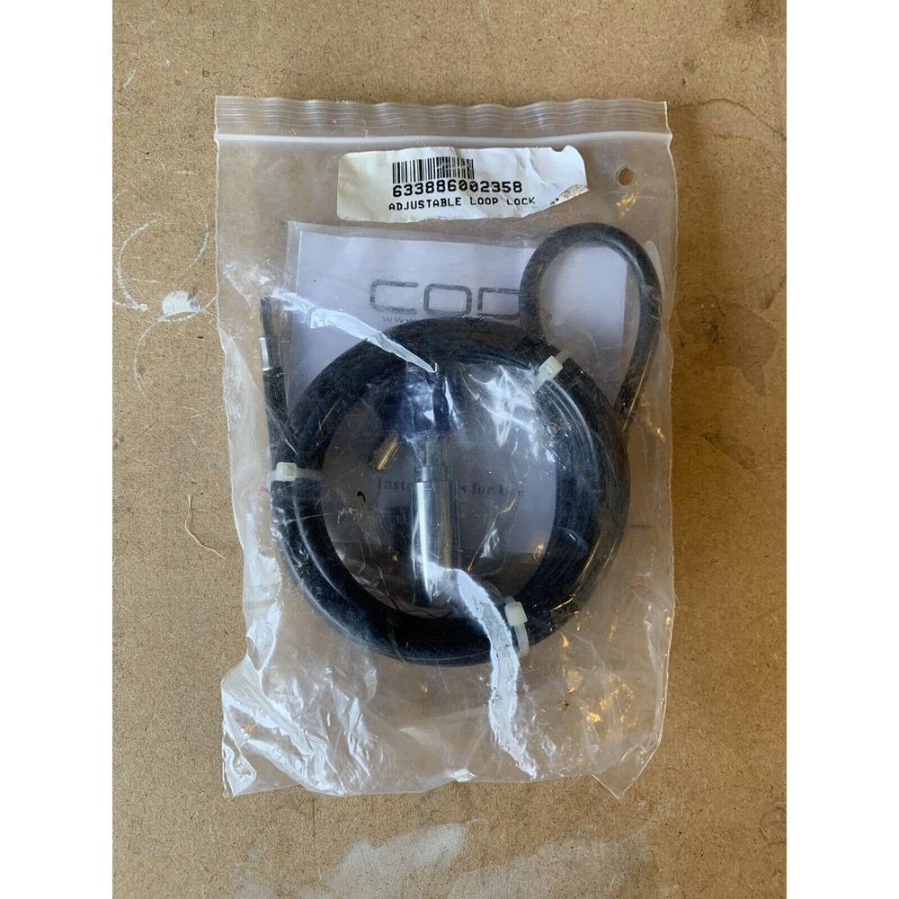Codi Adjustable Loop Cable Lock with Key NEW Fast Shipping